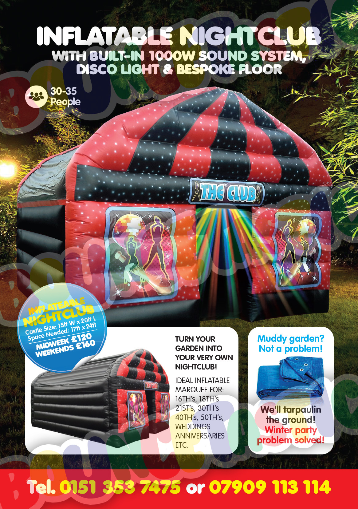 inflatable nightclub hire